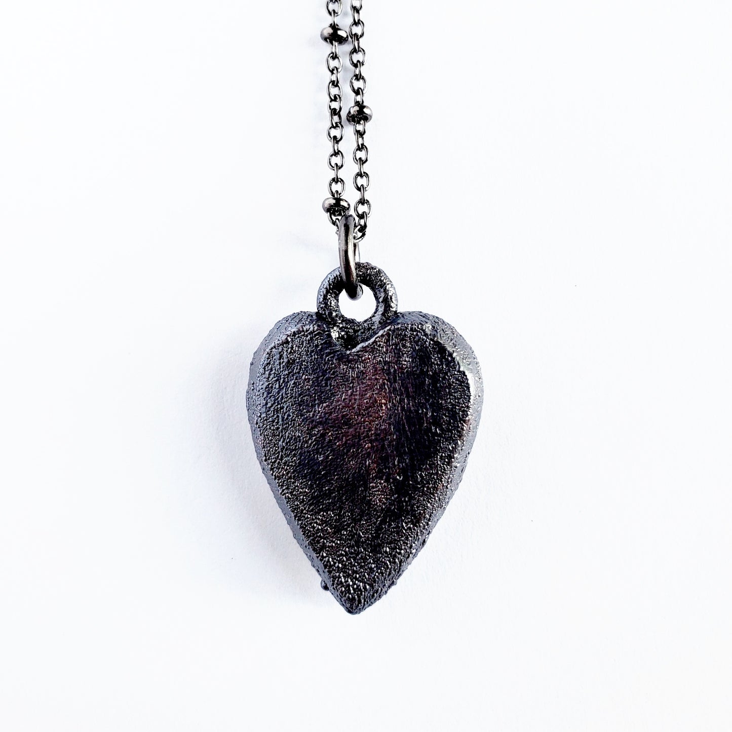 Rare Snakeskin Agate Heart Necklace - Wild Luxe Boutique