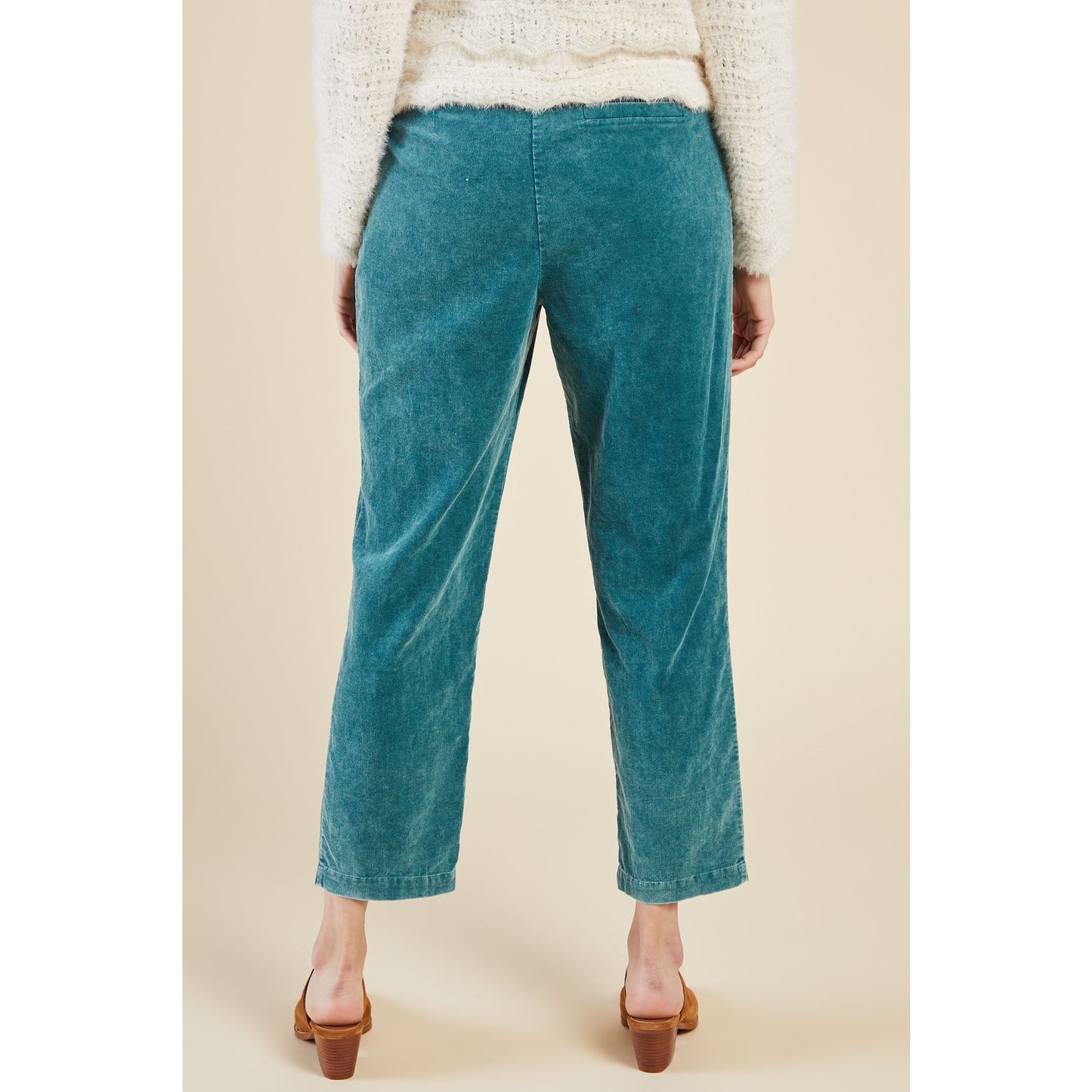 Washed Teal Corduroy Pants - Wild Luxe Boutique