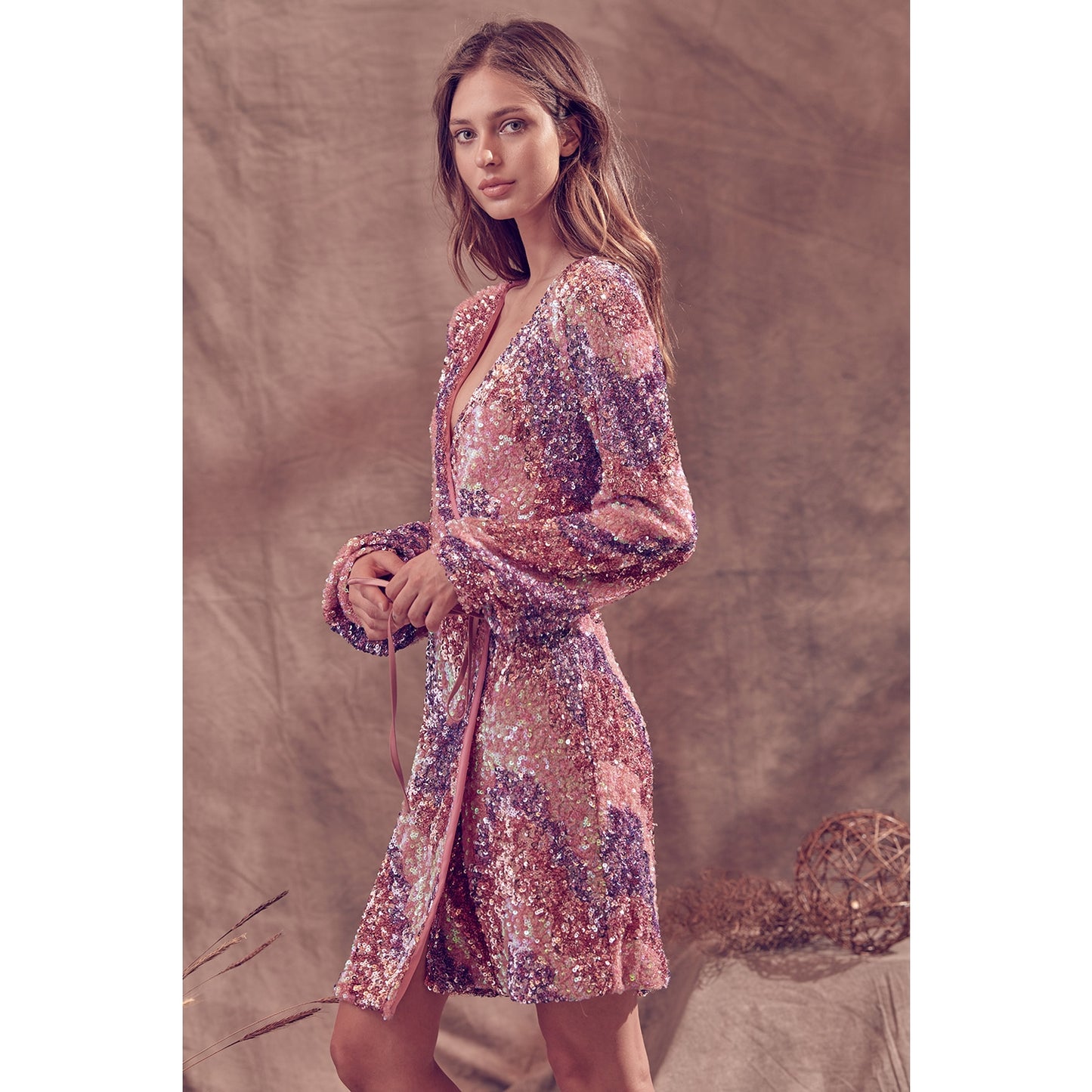 Storia Multi-Color Sequin Mini Dress - Wild Luxe Boutique