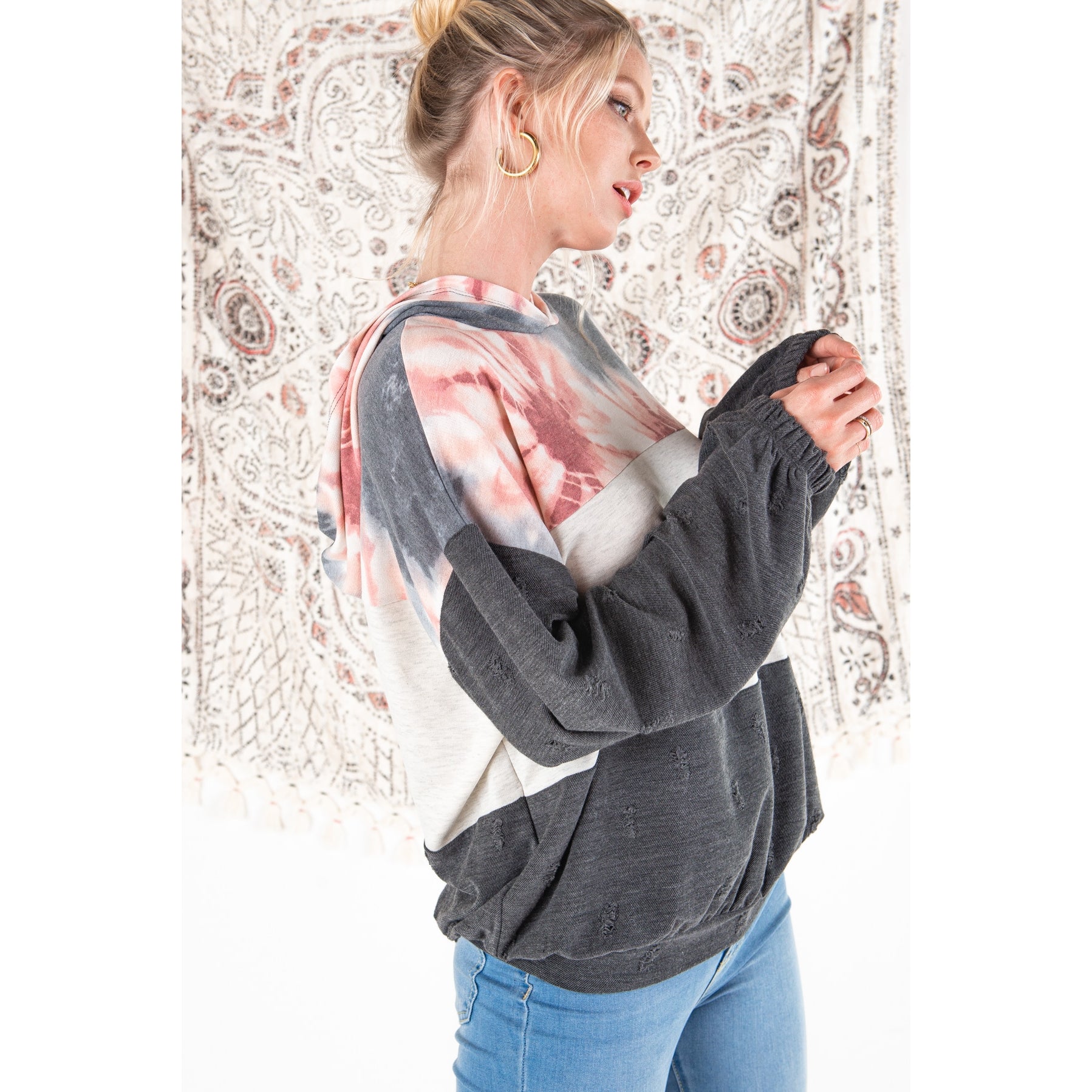 Tie Dye French Terry Hoodie - Wild Luxe Boutique