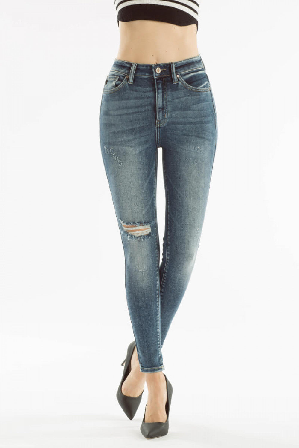 Aubrey High-Rise Ankle Skinny Jeans - Wild Luxe Boutique