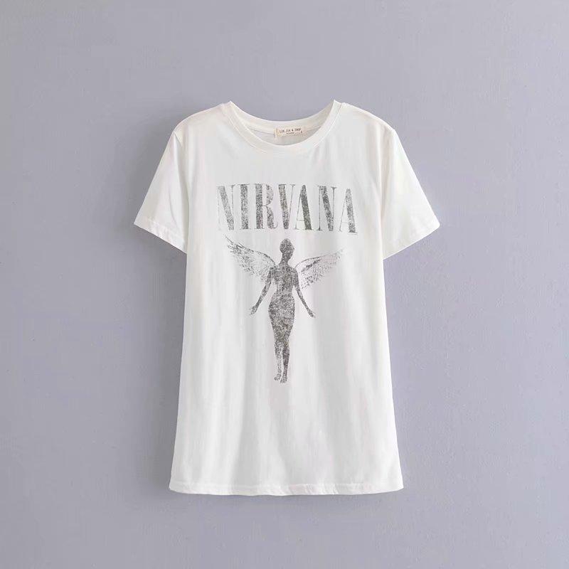 Nirvana White Vintage Graphic Tee - Wild Luxe Boutique
