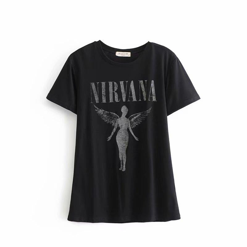 Nirvana Black Vintage Graphic Tee - Wild Luxe Boutique