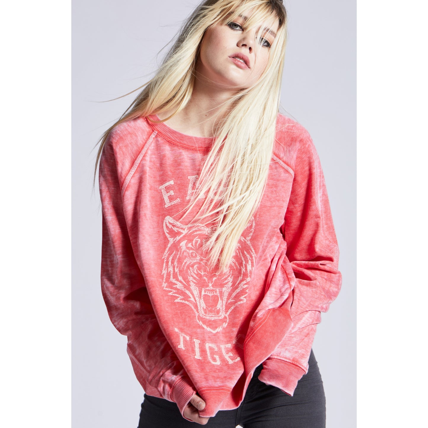 Easy Tiger Burnout Sweatshirt - Wild Luxe Boutique