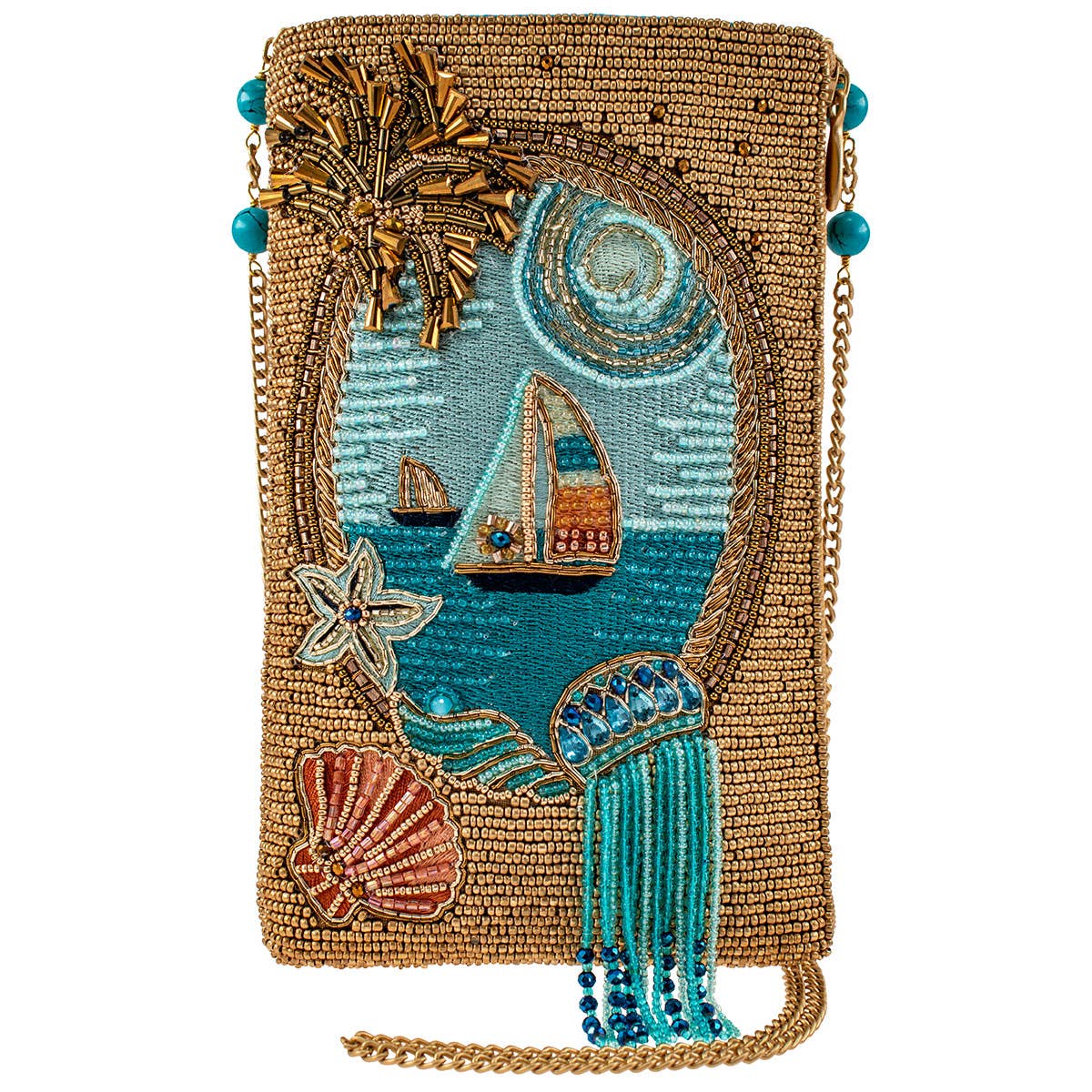 Bolso bandolera para teléfono con cuentas Sail Away