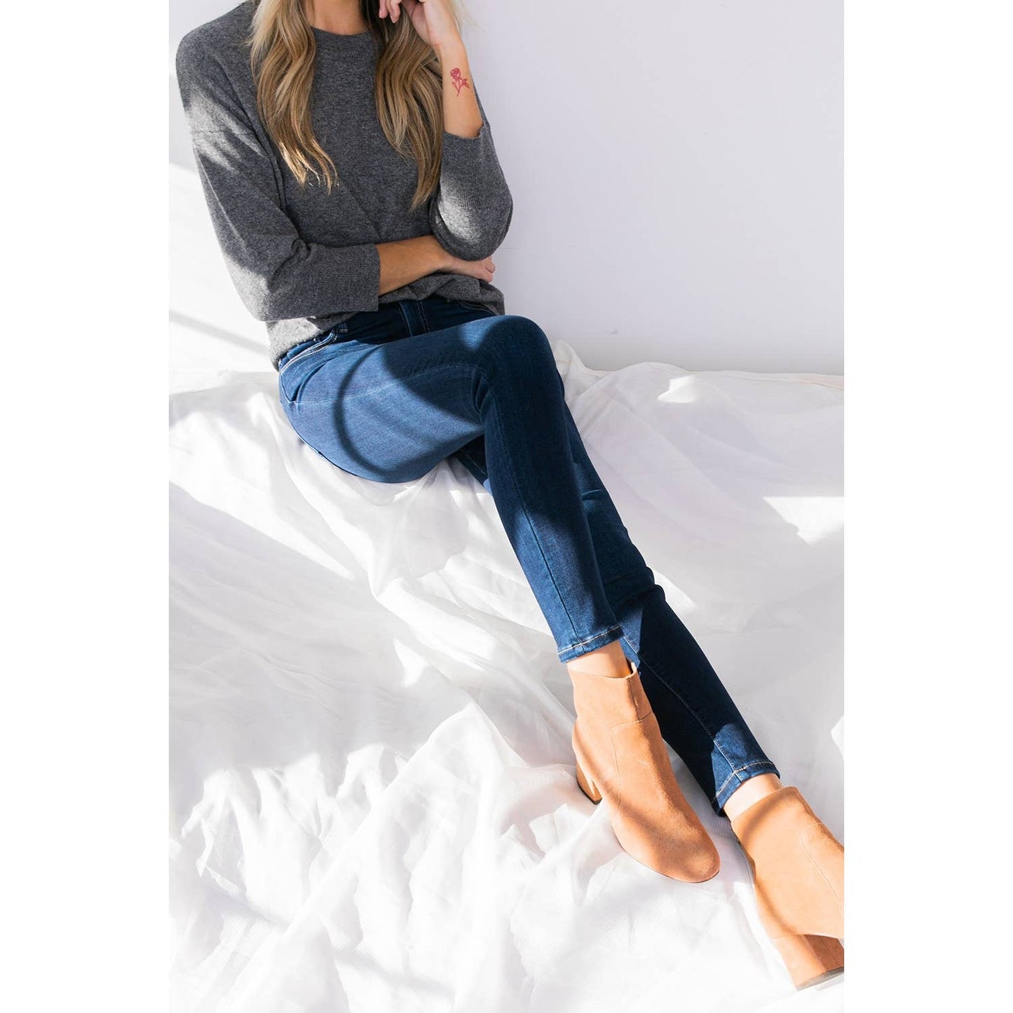 Masie Mid-Rise Ankle Skinny Jeans - Wild Luxe Boutique