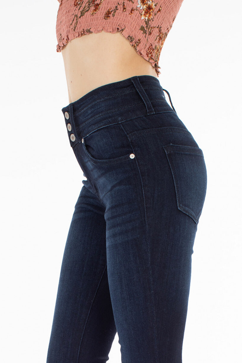 Mia Dark Wash High-Rise Jeans - Wild Luxe Boutique