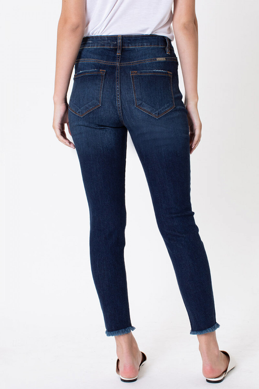 Ava Frayed Ankle Skinny Jeans - Wild Luxe Boutique