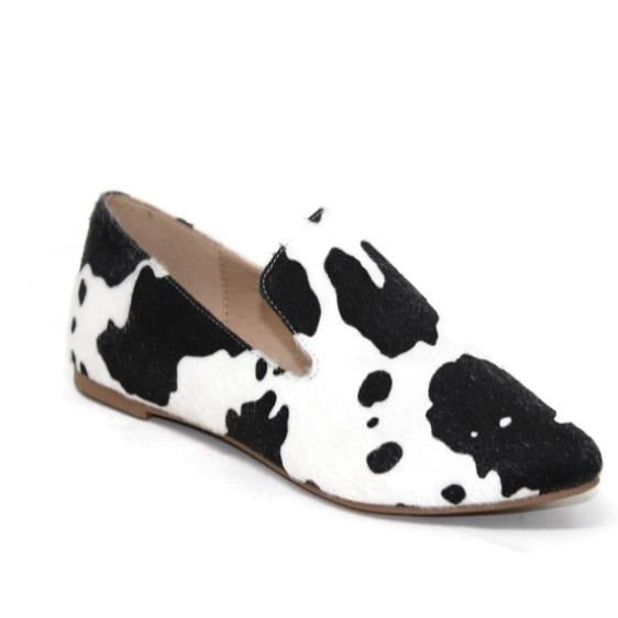 Printed Calf Hair Slip-On Loafers - Wild Luxe Boutique
