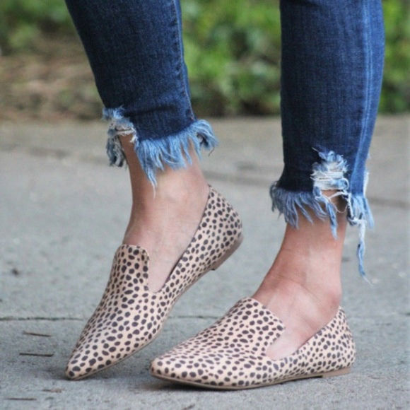 Cheetah Print Slip-On Loafers - Wild Luxe Boutique