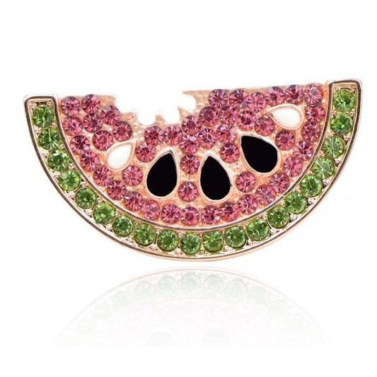 Rhinestone Watermelon Brooch Pin - Wild Luxe Boutique